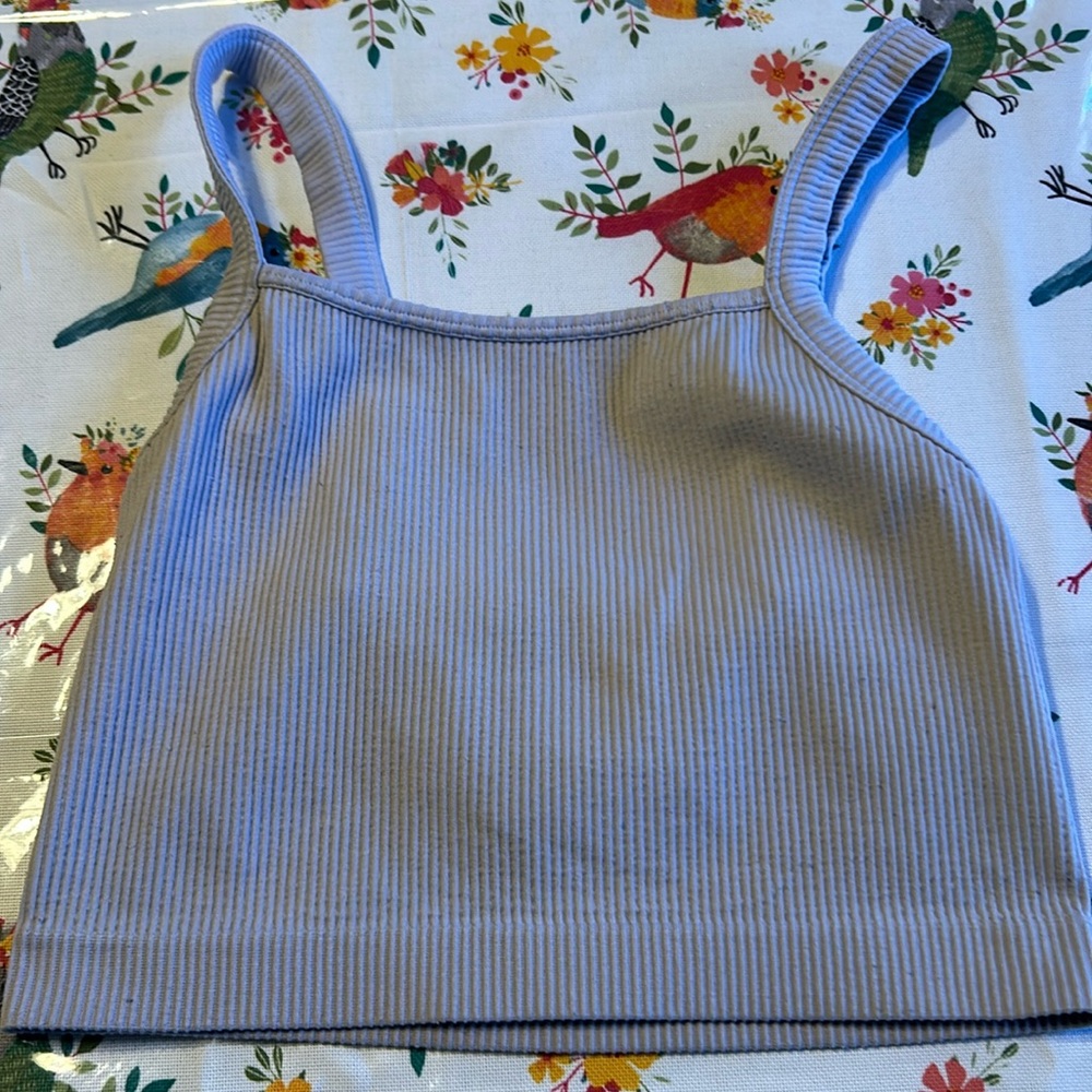 Colsie Ribbed Tank Top Pullover EUC XS Gray Women’s